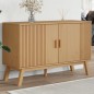 vidaXL Aparador OLDEN madera maciza de pino marrón 114x43x73,5 cm