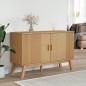 vidaXL Aparador OLDEN madera maciza de pino marrón 114x43x73,5 cm