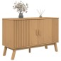 vidaXL Aparador OLDEN madera maciza de pino marrón 114x43x73,5 cm
