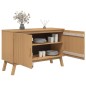 vidaXL Aparador OLDEN madera maciza de pino marrón 114x43x73,5 cm