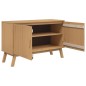 vidaXL Aparador OLDEN madera maciza de pino marrón 114x43x73,5 cm