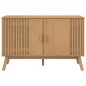 vidaXL Aparador OLDEN madera maciza de pino marrón 114x43x73,5 cm