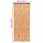 vidaXL Cortina antimoscas chenilla ocre y blanco 100x230 cm vidaXL Cortina antimoscas chenilla ocre y blanco 100x230 cm