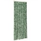 vidaXL Cortina antimoscas chenilla verde y blanco 90x200 cm vidaXL Cortina antimoscas chenilla verde y blanco 90x200 cm