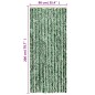 vidaXL Cortina antimoscas chenilla verde y blanco 90x200 cm vidaXL Cortina antimoscas chenilla verde y blanco 90x200 cm