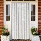 vidaXL Cortina antimoscas chenilla gris claro y blanco 56x200 cm vidaXL Cortina antimoscas chenilla gris claro y blanco 56x200 cm