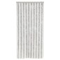 vidaXL Cortina antimoscas chenilla gris claro y blanco 56x200 cm vidaXL Cortina antimoscas chenilla gris claro y blanco 56x200 cm