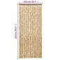 vidaXL Cortina antimoscas chenilla beige y marrón 100x230 cm vidaXL Cortina antimoscas chenilla beige y marrón 100x230 cm