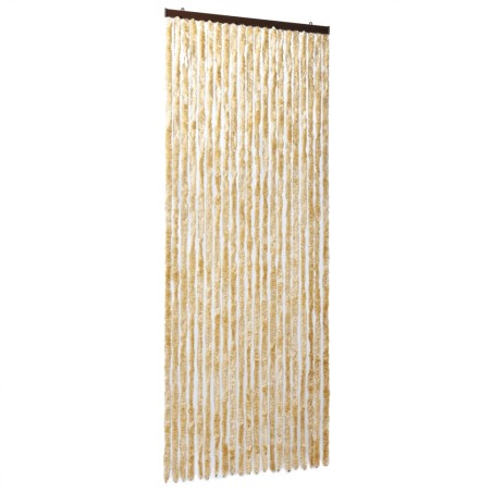 vidaXL Cortina antimoscas chenilla beige 100x230 cm