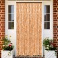 vidaXL Cortina antimoscas chenilla ocre y blanco 56x200 cm