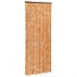 vidaXL Cortina antimoscas chenilla ocre y blanco 56x200 cm