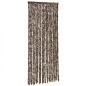 vidaXL Cortina antimoscas chenilla marrón y blanco 90x200 cm vidaXL Cortina antimoscas chenilla marrón y blanco 90x200 cm