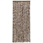 vidaXL Cortina antimoscas chenilla marrón y blanco 90x200 cm vidaXL Cortina antimoscas chenilla marrón y blanco 90x200 cm