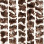 vidaXL Cortina antimoscas chenilla marrón y blanco 90x200 cm vidaXL Cortina antimoscas chenilla marrón y blanco 90x200 cm