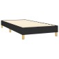 vidaXL Cama box spring con colchón tela negro 90x190 cm vidaXL Cama box spring con colchón tela negro 90x190 cm