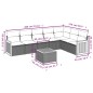 vidaXL Set de sofás de jardín 8 piezas y cojines ratán sintético negro vidaXL Set de sofás de jardín 8 piezas y cojines ratán sintético negro