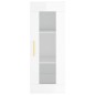 vidaXL Aparador alto madera contrachapada blanco brillo 34,5x34x180 cm vidaXL Aparador alto madera contrachapada blanco brillo 34,5x34x180 cm
