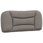 vidaXL Estructura de cama con cabecero de tela gris taupe 80x200 cm