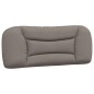 vidaXL Estructura de cama con cabecero de tela gris taupe 100x200 cm vidaXL Estructura de cama con cabecero de tela gris taupe 100x200 cm
