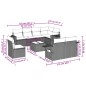 vidaXL Set de sofás de jardín 8 piezas y cojines ratán sintético negro vidaXL Set de sofás de jardín 8 piezas y cojines ratán sintético negro