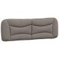 vidaXL Estructura de cama con cabecero de tela gris taupe 160x200 cm