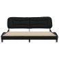 vidaXL Estructura de cama con cabecero de tela negro 200x200 cm vidaXL Estructura de cama con cabecero de tela negro 200x200 cm
