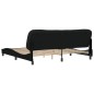 vidaXL Estructura de cama con cabecero de tela negro 200x200 cm vidaXL Estructura de cama con cabecero de tela negro 200x200 cm
