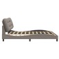 vidaXL Estructura de cama con cabecero de tela gris taupe 200x200 cm vidaXL Estructura de cama con cabecero de tela gris taupe 200x200 cm
