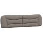 vidaXL Estructura de cama con cabecero de tela gris taupe 200x200 cm vidaXL Estructura de cama con cabecero de tela gris taupe 200x200 cm