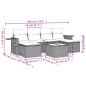 vidaXL Set de sofás de jardín 7 piezas con cojines ratán PE gris vidaXL Set de sofás de jardín 7 piezas con cojines ratán PE gris