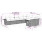vidaXL Set de sofás de jardín 9 pzas con cojines ratán sintético beige vidaXL Set de sofás de jardín 9 pzas con cojines ratán sintético beige