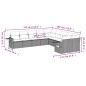 vidaXL Set de sofás de jardín 10 pzas cojines ratán sintético negro vidaXL Set de sofás de jardín 10 pzas cojines ratán sintético negro