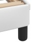 vidaXL Estructura de cama con cabecero cuero sintético blanco 80x200cm vidaXL Estructura de cama con cabecero cuero sintético blanco 80x200cm