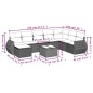 vidaXL Set de sofás de jardín 8 piezas y cojines ratán sintético negro vidaXL Set de sofás de jardín 8 piezas y cojines ratán sintético negro