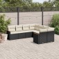 vidaXL Set de sofás de jardín 8 piezas y cojines ratán sintético negro vidaXL Set de sofás de jardín 8 piezas y cojines ratán sintético negro