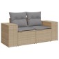 vidaXL Juego de sofás jardín con cojines 6 pzas ratán sintético beige vidaXL Juego de sofás jardín con cojines 6 pzas ratán sintético beige