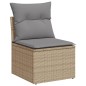 vidaXL Juego de sofás jardín con cojines 6 pzas ratán sintético beige vidaXL Juego de sofás jardín con cojines 6 pzas ratán sintético beige