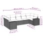 vidaXL Set sofás de jardín 7 piezas y cojines ratán sintético beige vidaXL Set sofás de jardín 7 piezas y cojines ratán sintético beige