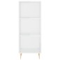 vidaXL Aparador alto madera contrachapada blanco brillo 34,5x34x180 cm vidaXL Aparador alto madera contrachapada blanco brillo 34,5x34x180 cm