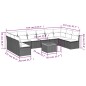 vidaXL Set de sofás de jardín 11 pzas y cojines ratán sintético negro vidaXL Set de sofás de jardín 11 pzas y cojines ratán sintético negro