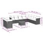 vidaXL Set de sofás de jardín 11 pzas y cojines ratán sintético negro vidaXL Set de sofás de jardín 11 pzas y cojines ratán sintético negro