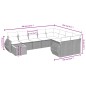 vidaXL Set de sofás de jardín 10 pzas cojines ratán sintético negro vidaXL Set de sofás de jardín 10 pzas cojines ratán sintético negro