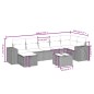 vidaXL Set de sofás de jardín 8 pzas y cojines ratán sintético gris vidaXL Set de sofás de jardín 8 pzas y cojines ratán sintético gris