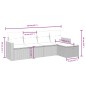 vidaXL Set de muebles de jardín 5 pzas y cojines ratán sintético negro vidaXL Set de muebles de jardín 5 pzas y cojines ratán sintético negro