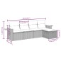 vidaXL Juego de sofás jardín con cojines 5 pzas ratán sintético gris vidaXL Juego de sofás jardín con cojines 5 pzas ratán sintético gris
