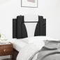 vidaXL Cabecero de cama acolchado cuero sintético negro y blanco 90 cm vidaXL Cabecero de cama acolchado cuero sintético negro y blanco 90 cm