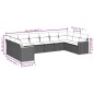 vidaXL Set de sofás de jardín 10 pzas con cojines ratán sintético gris vidaXL Set de sofás de jardín 10 pzas con cojines ratán sintético gris