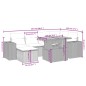vidaXL Set de comedor de jardín 7 pzas y cojines ratán sintético negro vidaXL Set de comedor de jardín 7 pzas y cojines ratán sintético negro