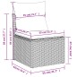 vidaXL Set de sofás de jardín 7 piezas con cojines ratán PE gris vidaXL Set de sofás de jardín 7 piezas con cojines ratán PE gris