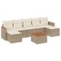 vidaXL Juego de sofás de jardín con cojines beige 8 pzas ratán PE vidaXL Juego de sofás de jardín con cojines beige 8 pzas ratán PE